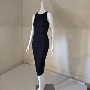 Bailey 44 Black tiered lace dress size S